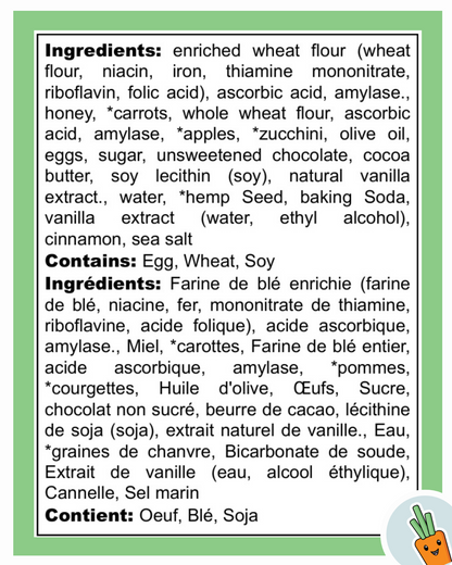 hidden veggie muffins- now dairy free!